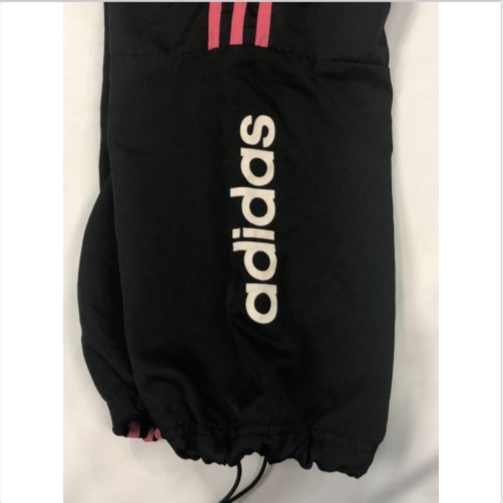 Adidas Three Striped Pink Adidas LogoDown LegPants